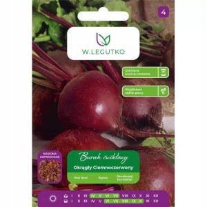 Burak Okrągły Ciemnoczerwony 10g nasiona zaprawiane