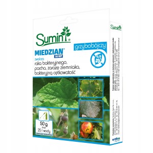 Miedzian 50WP 50g - zwalcza zarazę ogniową, rak bakteryjny, mączniaka